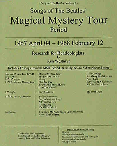 Photo of cover of Songs of The Beatles Magical Mystery Tour Period